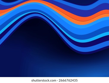 Abstraktes Hintergrunddesign mit Wellenlinien-Design 