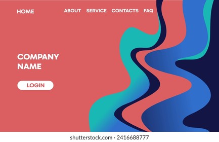 abstract background design with wavy fluid objects, wallpaper, homepage, banner, eps 10