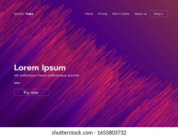 Abstract background design Wavy lines in perspective. Dynamic shapes composition. Eps10 vector.