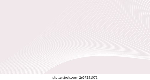 Abstract background design with white line pattern (texture) in luxury pastel colour. Abstract horizontal vector simple abstract art design