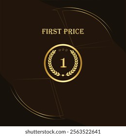 abstract background design winner price award celebration Vector illustration