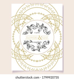 Abstract background for design your text. Card design template. Can be used for invitation, menu, ottoman, card design, for pillow design, banners, signs and others.