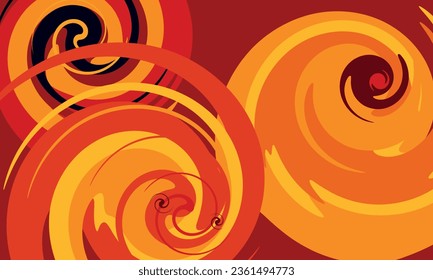 Abstract background design.Brighr red, orange and yellow colours. Vector.
