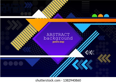 Abstract background designed with the arrangement of colors and styles in modern styles.