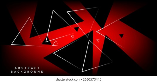 An abstract background designed to create a modern and dynamic feel. The background is black and deep red, a color scheme that gives a fierce and inspiring feel.