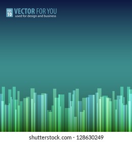 Abstract background designed in green and blue colors for your design, and presentations. Straight lines vector background.