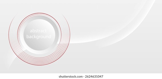 An abstract background designed to look modern and simple, with the main elements being circles and overlapping circle lines, in grey and red to emphasize the sense of movement and balance.