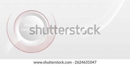 An abstract background designed to look modern and simple, with the main elements being circles and overlapping circle lines, in grey and red to emphasize the sense of movement and balance.