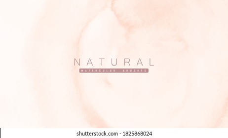 Abstract background designed with orange watercolor stains