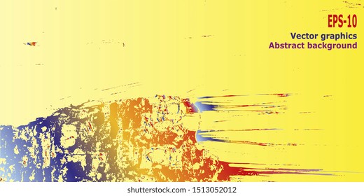 Abstract background. Designer decorative cover. Abstractionism. Design background. EPS-10. Abstract graphics. Vector graphics. Creative vector background for banner and flyer