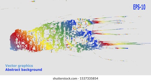 Abstract background. Designer decorative cover. Abstractionism. Design background. EPS-10. Abstract graphics. Vector graphics. Creative vector background for banner and flyer