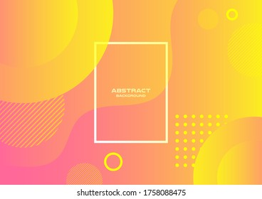 Abstract background for design,Fluid gradient liquid abstract geometric shapes banner. Vector and illustration.