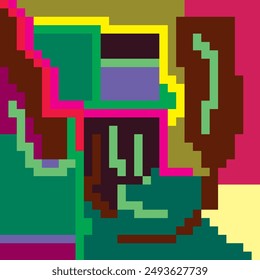 abstract background designs full of color and a variety of interesting shapes, resulting in the discovery of unique digital works.