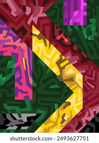 abstract background designs full of color and a variety of interesting shapes, resulting in the discovery of unique digital works.