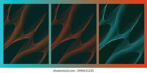 Abstrakte Hintergrunddesigns mit mehreren Farben und Formen für Mehrzweckanwendungen