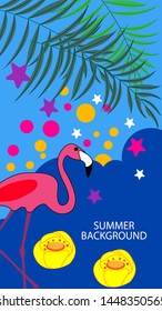 Abstract background designs - summer sale, social media promotional content. Vector illustration