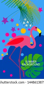 Abstract background designs - summer sale, social media promotional content. Vector illustration