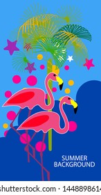 Abstract background designs - summer sale, social media promotional content. Vector illustration