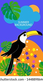 Abstract background designs - summer sale, social media promotional content. Vector illustration