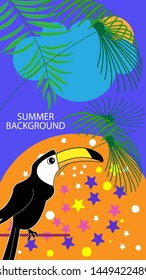 Abstract background designs - summer sale, social media promotional content. Vector illustration