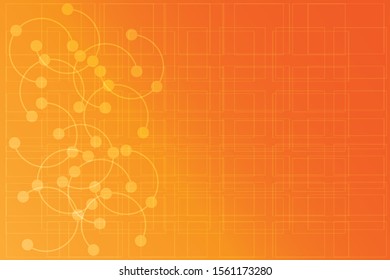 abstract background designs that vary randomly shaped circles and grid lines with attractive orange color combinations suitable for each design project