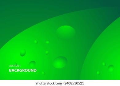 Abstract background with dew on leaf Green. for template, poster, flyer design. Vector illustration