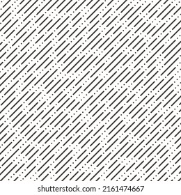 Abstrakter Hintergrund mit diagonalen schwarzen Linien und Punkten.