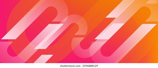 Abstract background with diagonal geometric shapes. Rounded lines design. Modern geometric graphic elements. Trendy style. Suit for poster, backdrop, wallpaper, banner, brochure, flyer, cover
