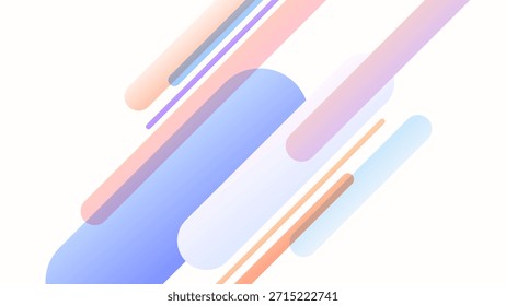 ABSTRACT BACKGROUND WITH DIAGONAL GEOMETRIC SHAPES BLUE ORANGE PUPRLE PINK GRADIENT COLORFUL DESIGN VECTOR TEMPLATE GOOD FOR MODERN WEBSITE, WALLPAPER, COVER DESIGN, LANDING PAGE