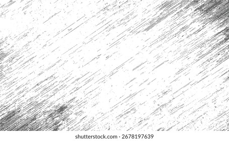 Fundo abstrato com linhas cinzentas diagonais e manchas espalhadas em uma superfície branca.
