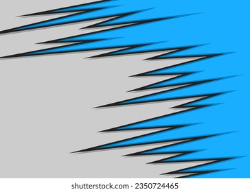 Abstract background with diagonal jagged spike pattern and with some copy space area