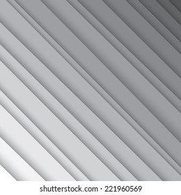 Abstract background with diagonal lines. Modern white gray pattern. Vector