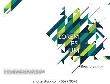 Abstract background with diagonal lines & triangles elements