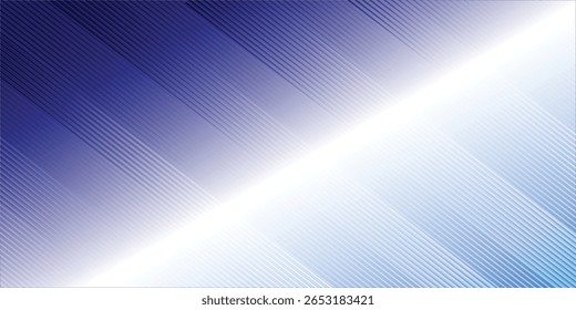 Abstract background with diagonal lines of varying shades of blue and white.