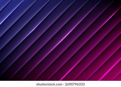 Fondo Abstractas con líneas de neón diagonales. Vector. EPS 10.