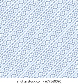 Abstract background. Diagonal ornament. Seamless pattern. Vector texture. Blue and white illustration for textile, wallpaper or wrapping paper. Modern fashion print. Minimalistic style.