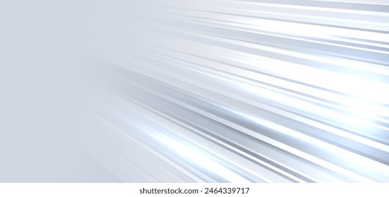 Abstract background diagonal speed motion light grey and white stripe lines. You can use for ad, poster, template, business presentation. Vector illustration