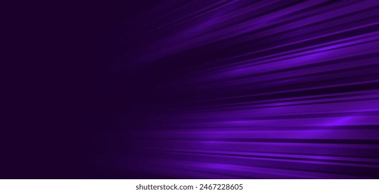 Abstrakter Hintergrund Diagonal Speed Motion Light Purple Stripe Linien. Sie können für Werbung, Poster, Vorlage, Geschäftspräsentation verwenden. Vektorillustration