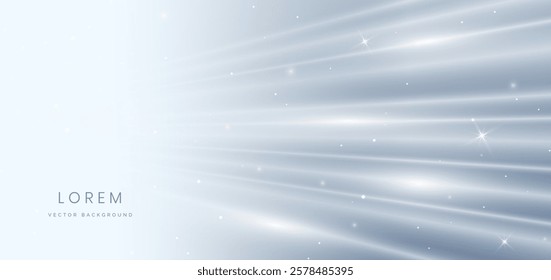 Abstract background diagonal speed motion light grey and white stripe lines. You can use for ad, poster, template, business presentation. Vector illustration