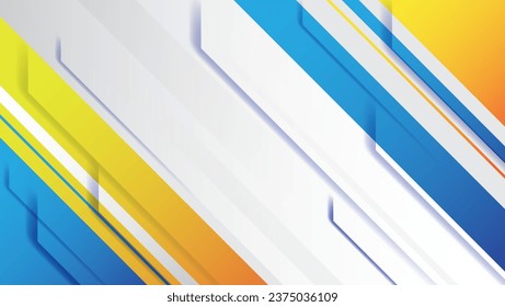abstract background with diagonal stripes in blue and orange color. vector illustration
