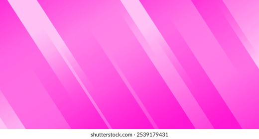 Fondo Abstractas con rayas diagonales en diferentes tonos de rosa y púrpura, creando una sensación de movimiento y profundidad. Ilustración vectorial