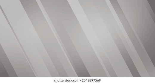 Fundo abstrato com listras diagonais em vários tons de cinza, criando uma sensação de movimento e profundidade. Ilustração vetorial
