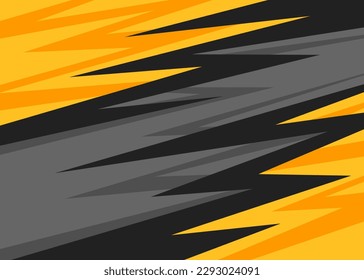 Abstract background with diagonal yellow lightning pattern