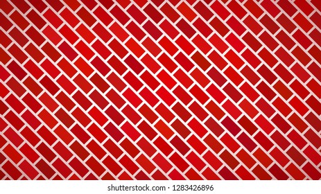 Abstract background of diagonally arranged rectangles in red colors