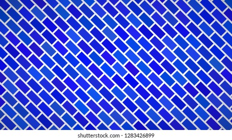 Abstract background of diagonally arranged rectangles in blue colors