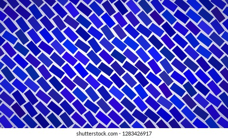 Abstract background of diagonally arranged rectangles in blue colors
