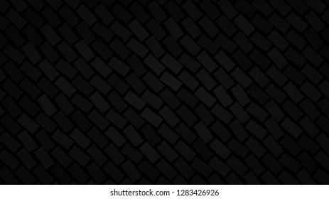 Abstract background of diagonally arranged rectangles in black colors