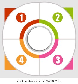 abstract background diagram with four places for text