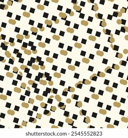 Abstract background with diamonds or squares. Bold textured brush strokes. Monochrome hand drawn texture. Hipster graphic design.