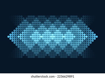Abstract background, diamond-shaped, layered with dots.